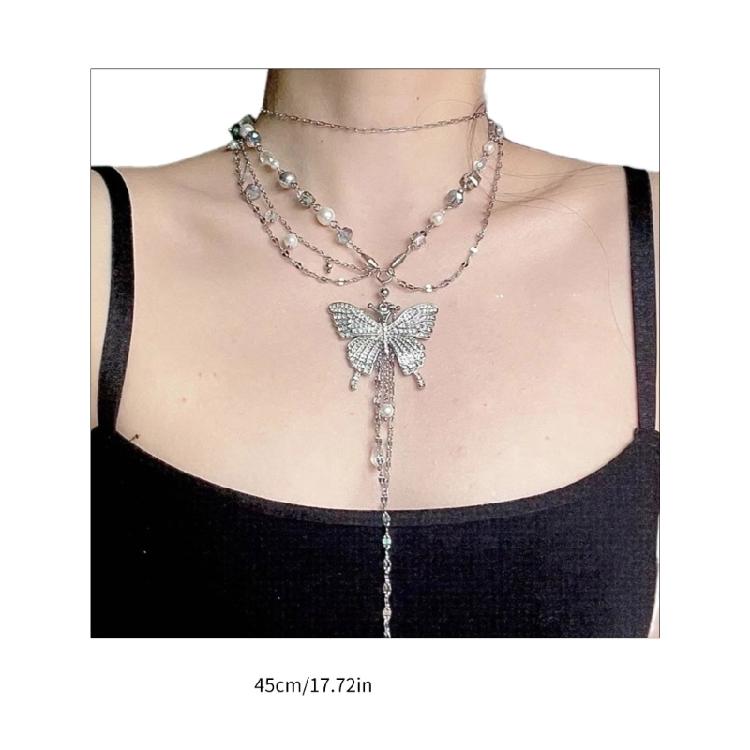 Chic Necklace for Women Body Chain Waist Chains Belt with Butterfly Pendant