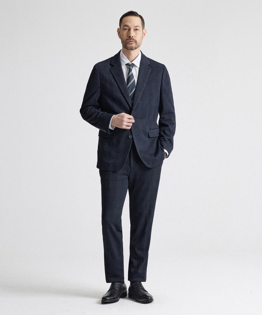 Stco Comfort Glen Check Setup Set Navy (Relaxed Fit)_Sejva01Set