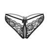 [Free Shipping] Sexy Thong, Hot Lace Embroidered Transparent Seduction Underwear, Women's Low Waist Hollowed Out T-back