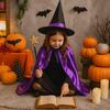 Red Purple Halloween Witches Cloak Photo Props Double Sided Color Cosplay Robes Performance Costume Witch Robes Performance