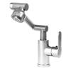 1 ADET 1080° Dönen Lavabo Musluğu Evrensel Dönen Lavabo Musluğu Uzatma, Havalandırıcı Nozül ve Robot Kol, Mutfak Küvet Musluğu Lavabo için Uygundur