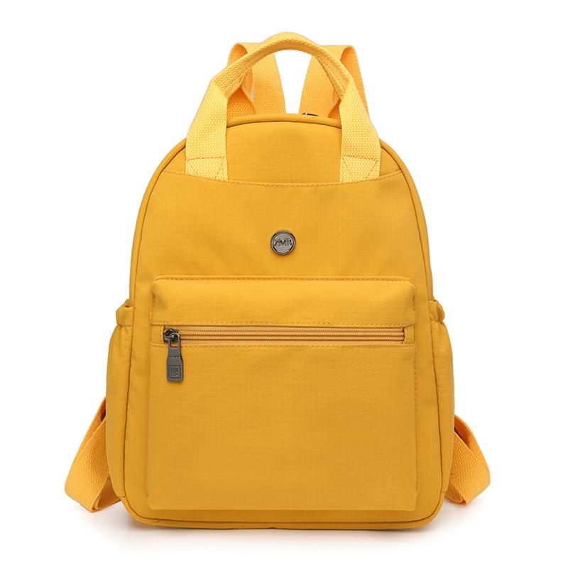 Solid Color Large Capacity Backpack Women Travel Backpack Lightweight College Student Schoolbag