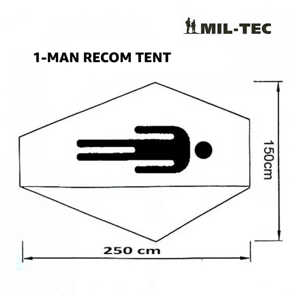 NAMIOT RECOM Namiot jednoosobowy OLIVE DRAB MIL-TEC -