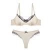 New sexy embroidered lace underwear women's suit pure desire wind thin small chest not empty cup half cup bra cover