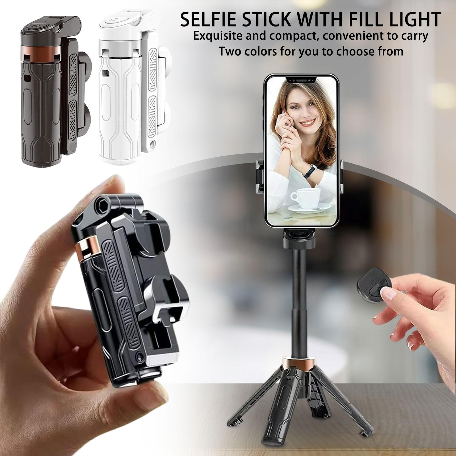 

Selfie Stick With Light Photo Artifacts 360 Degree Rotation One Size чорний