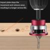 Pack of 6 Multifunctional Drill Bit Incorporating Depth Stop Woodworking Drill Set for Accurate Hole Drilling
