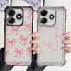 Pink Bow Fashion Case for Xiaomi Redmi A3 A5 A3X 13C K80 Pro 14C K80 5G Soft Cover