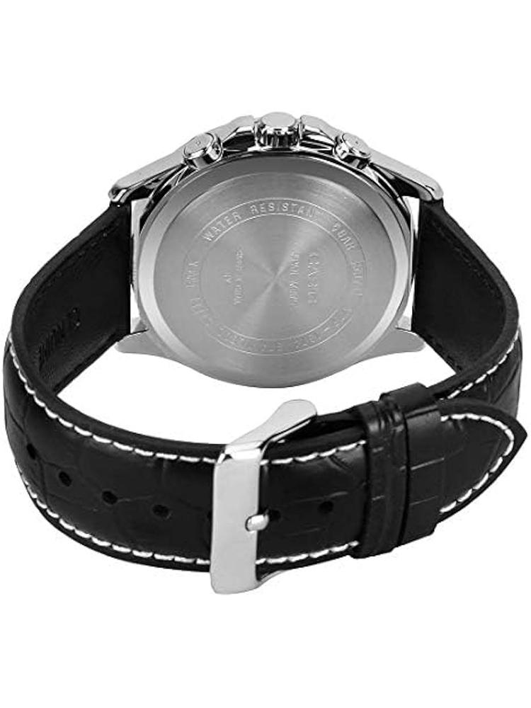 Casio - Metal Case, Leather Strap, Three-Hand Quartz Watch for Men MTP-1374L-1A
