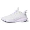 Adidas Alphabounce 3 Comfortable Simple Fabric Non-Slip Durable Low-Top Marathon Running Shoes Women sneaker Crystal-White Silver EG1389