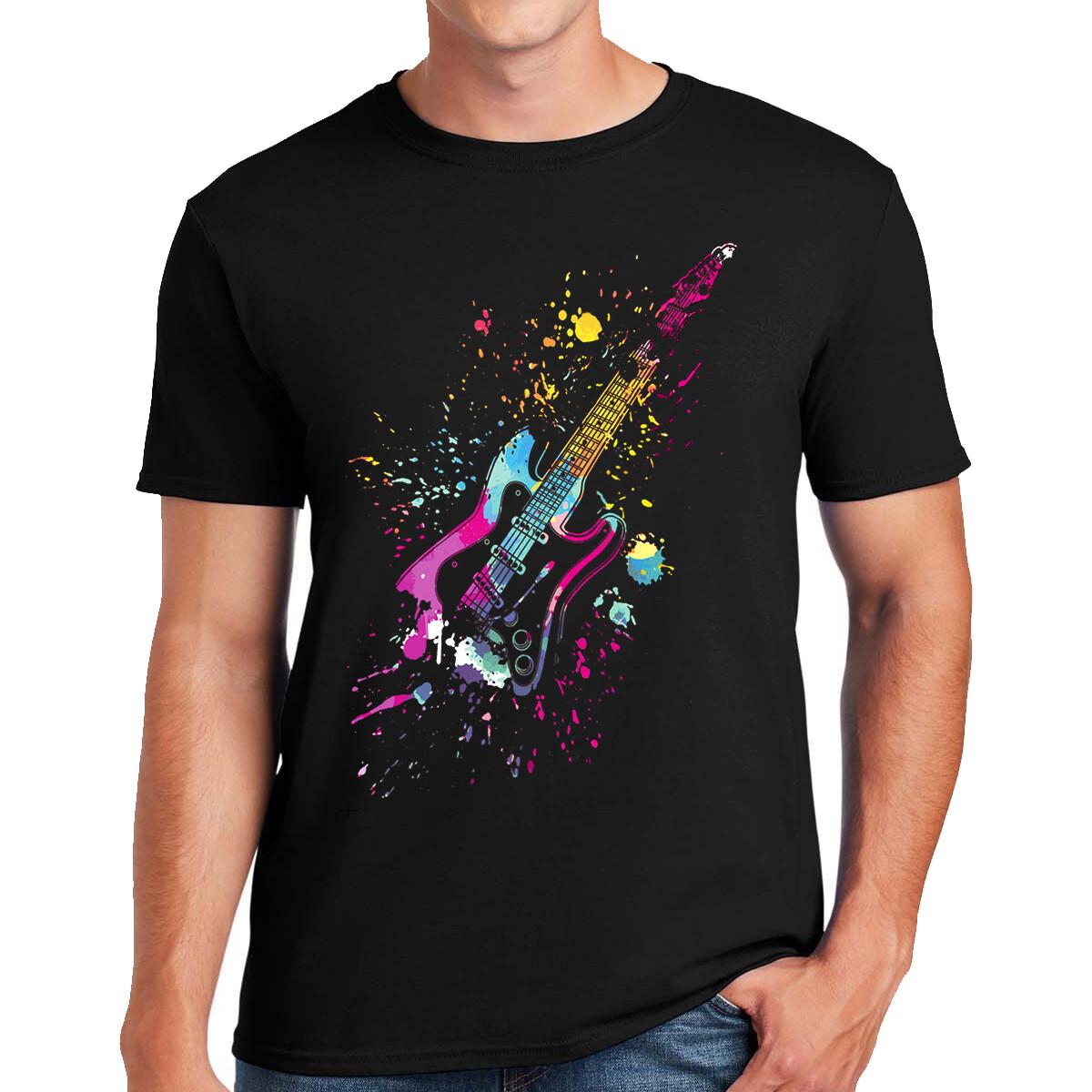 Punk Guitar T-Shirt Rock Metal Punk Music Christmas Gift Mens Womens TShirt Tee S разноцветный