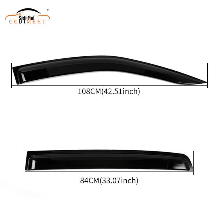 Ford Ranger T6/7/9 Window Visor Rain Guards - Weather Shield for Pickup