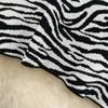 Koreaanse Zomer Zebra Print Gebreide Rok Vrouwen Hoge Taille Slanke A-Lijn Rok Veelzijdige Hip Wrap Rok Korte Rok