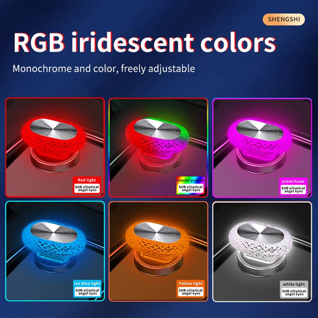 1/2pcs Car Interior Light LED Ambient Light Mini USB Decoration Light Environment Light RGB Color Car Accessories Plug and Play