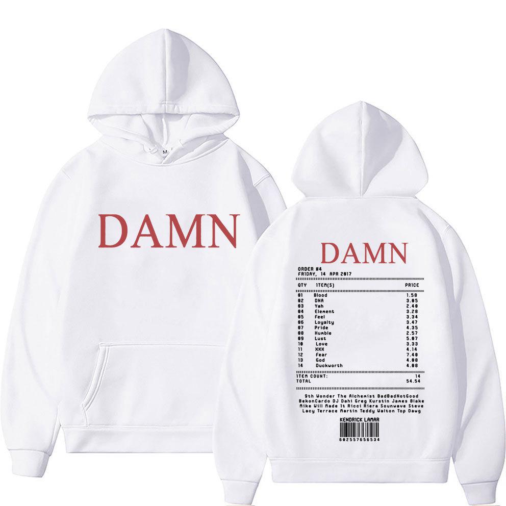 Rapp Kendrick Lamar Music Album Tracklist Print Hoodies
