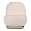 Sonny Cream Boucle Modern Swivel Lounge Chair