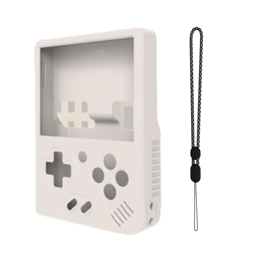 Game Console Protective Case Anti-Collision Silicone Case Protective Skin Scratch-Resistant Cover With Lanyard Compatible For Mini Plus Console