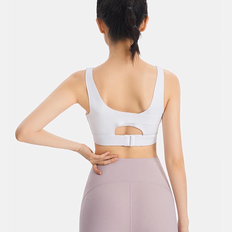 Women's Plus Size Seamless Shockproof Sports Bra for Running and Yoga