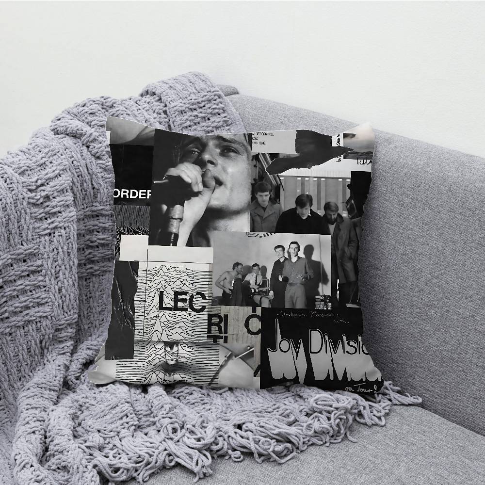 J-Joy D-Division Pillow Case Print Polyester Fiber 40X40 Cm Home Sofa Throw Cushion Cover Decoration