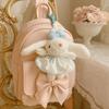 19cm Rabbit Pendant Soft Plush Rabbit Key Ring Lovely Plush Keychains  Girls Gift