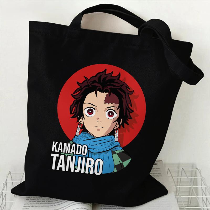 Japan cartoon comics Demon Slayer printed canvas bag Tote Bag Shopping Bag