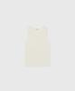 TAILLE Insignia Rib Sleeveless Top Cream
