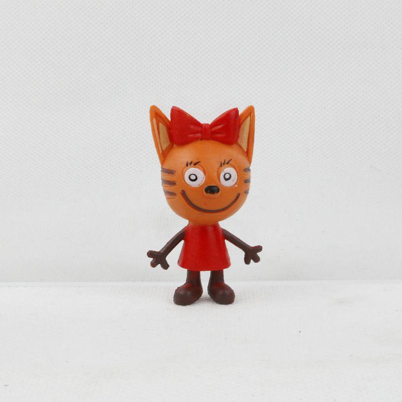 Premium Quality Russian Anime Three Kittens Happy Cats Action Figure Mini Toy Dolls