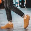 Fashion Men's Derby Shoe Oxford Lace Up Suede Leather Shoes Casual Shoes Outdoor Dress Shoes