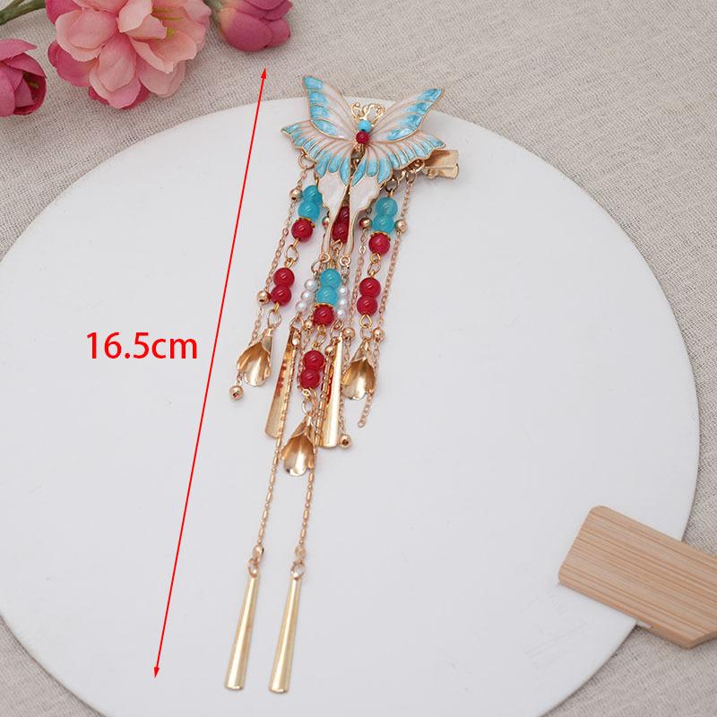 Butterfly Tassel Hair Clip – Chinese Vintage Qipao Accessory, Elegant Retro Hairpin for Women Hair Pins and Clips