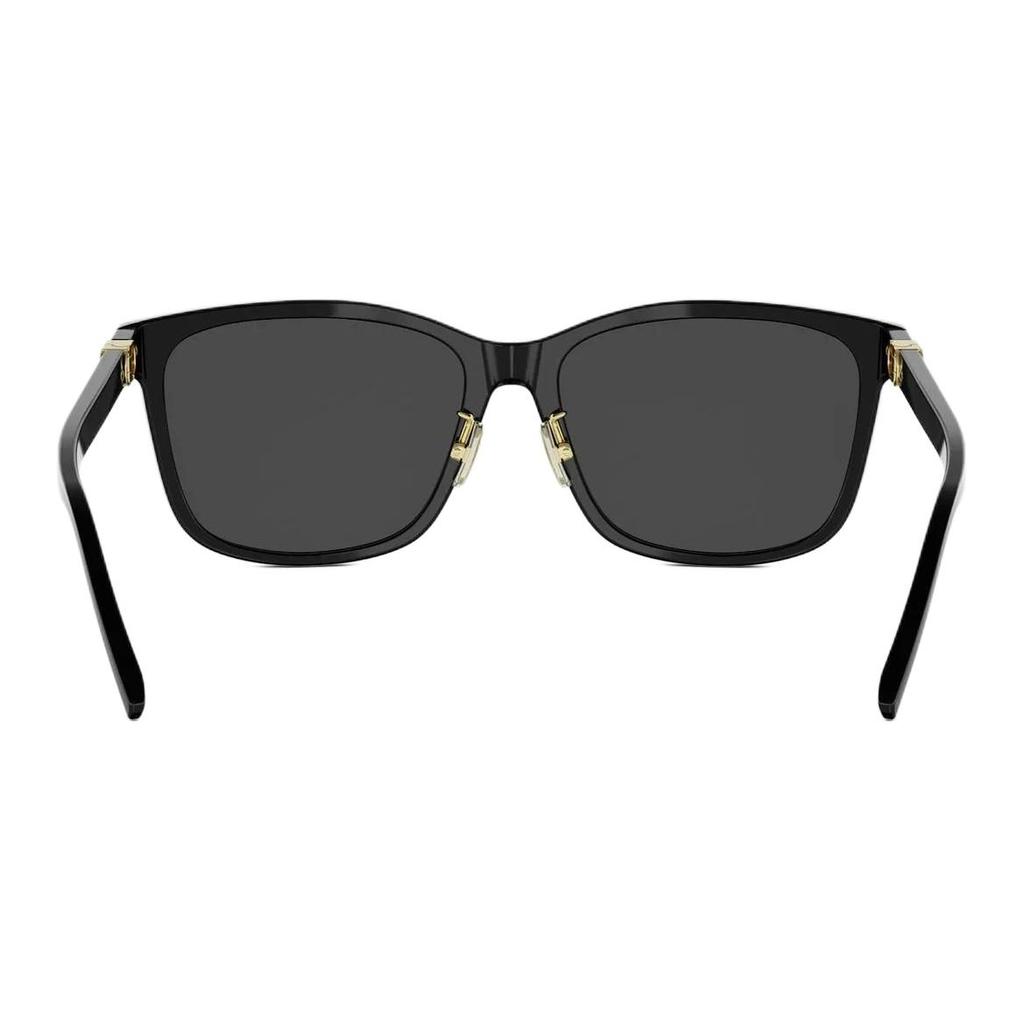 Dior Logo Frame Irregular Shape Sunglasses Unisex Sunglasses Black PETIT-CD-S2F-10A0