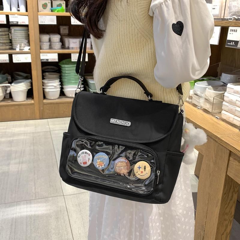 Сумка на плечо в студенческом стиле — фото 10