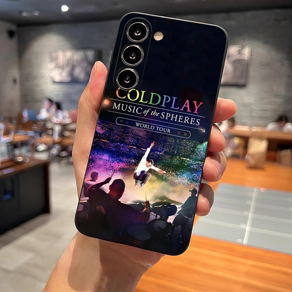 Moon Music Coldplay Band Phone Case For Samsung S26 S24 Ultra S25 S23 Fe S22 S20 S21 Plus A16 A54 A34 A53 Back Cover
