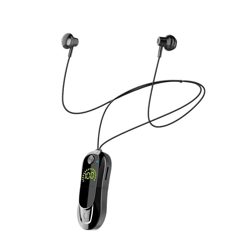 High-Quality Clip-on Bluetooth Earphones with Long Battery, Noise Reduction, and Clear Calls for Wireless Sports