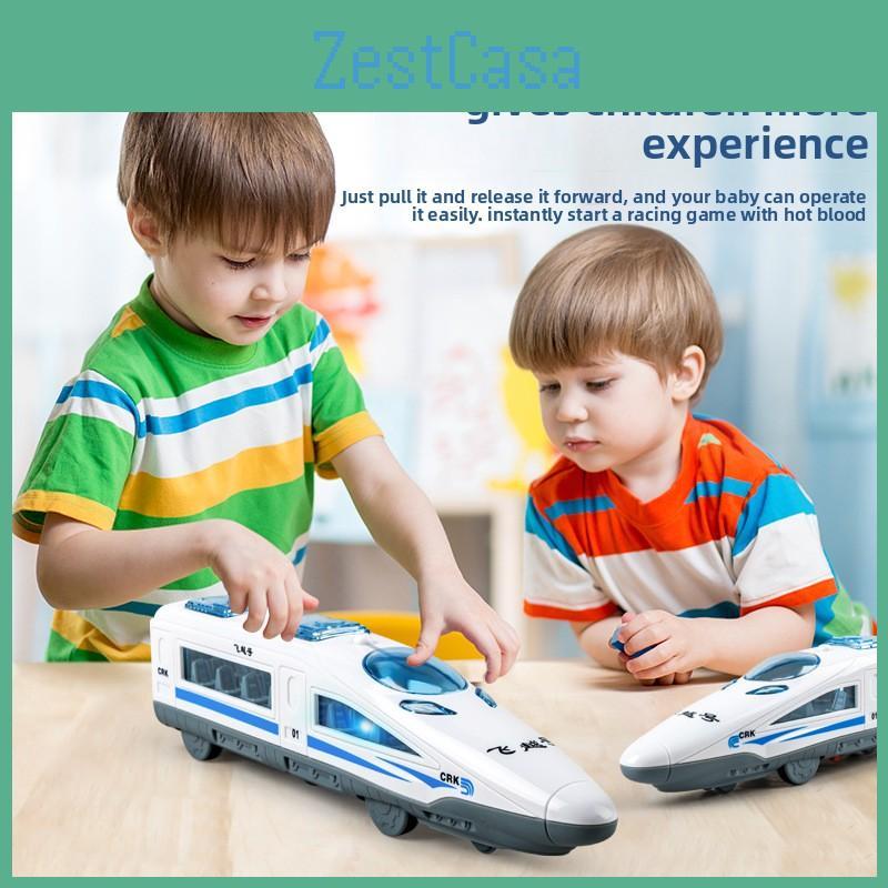 Locomotive Train Toy With Lights And Music Design For Childrens Fun Learning