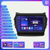 Carplay 4G-LTE 2 Din Android 12 Autorádio Multimediální video přehrávač pro Hyundai Santa Fe 3 2013-2017 IX45 Navigace GPS Stereo BT inteligentní obrazovka