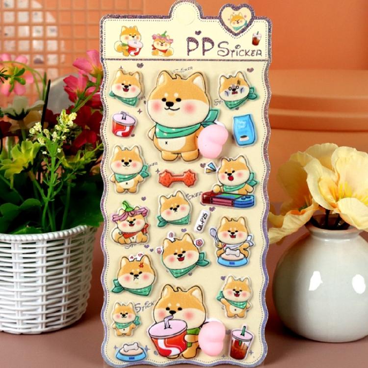 Reusing Tiny Sticker for Phone Case Notebook Handcraft Cute Puffier Sticker for Kids, 3D Design Sticker for Boys Girls