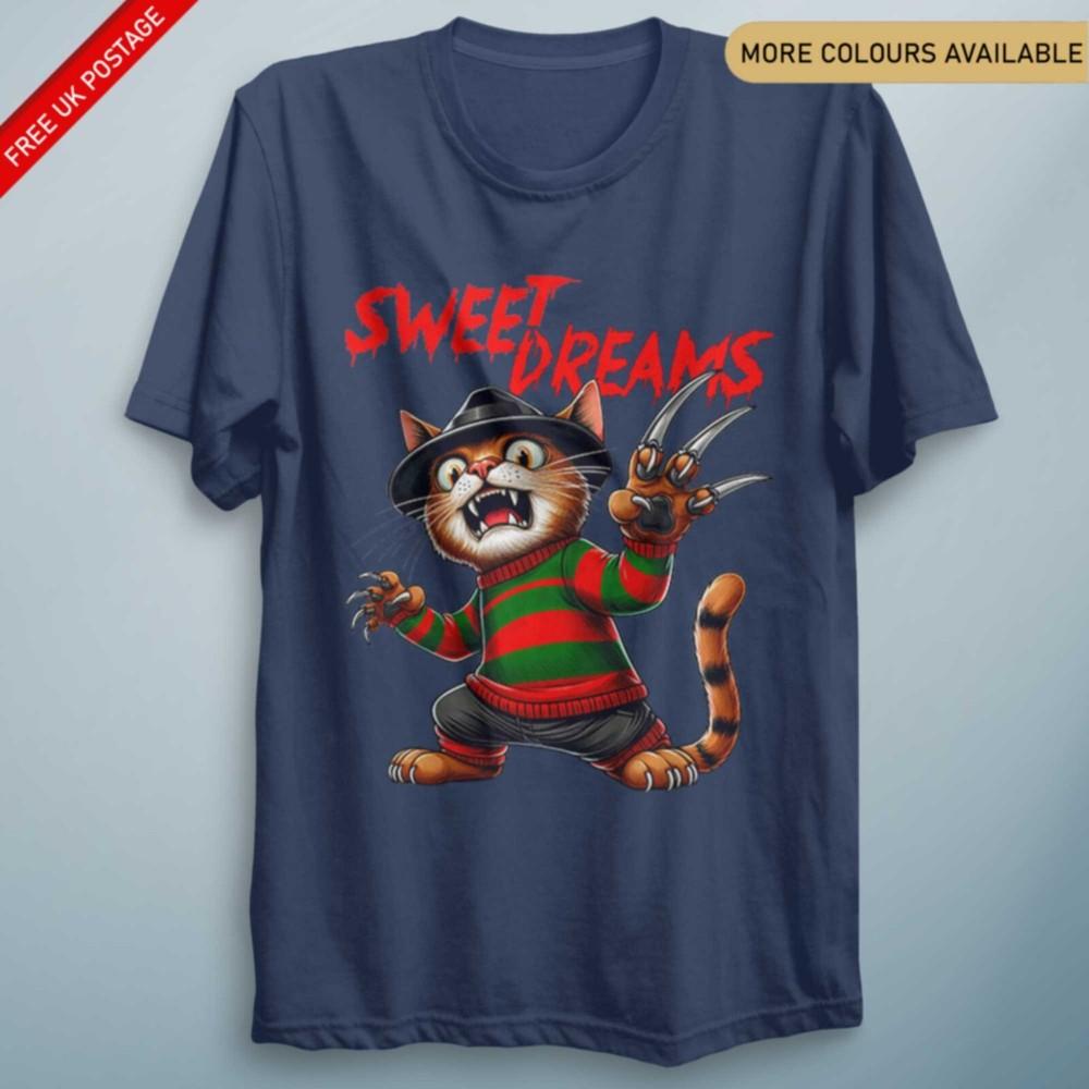 Sweet Dreams Funny T Shirt Halloween Costume Krueger Tee Kids Adult Tee Horror S