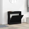 Shoe Cabinet Black Oak Effect 60 x 21 x 57 cm Particleboard