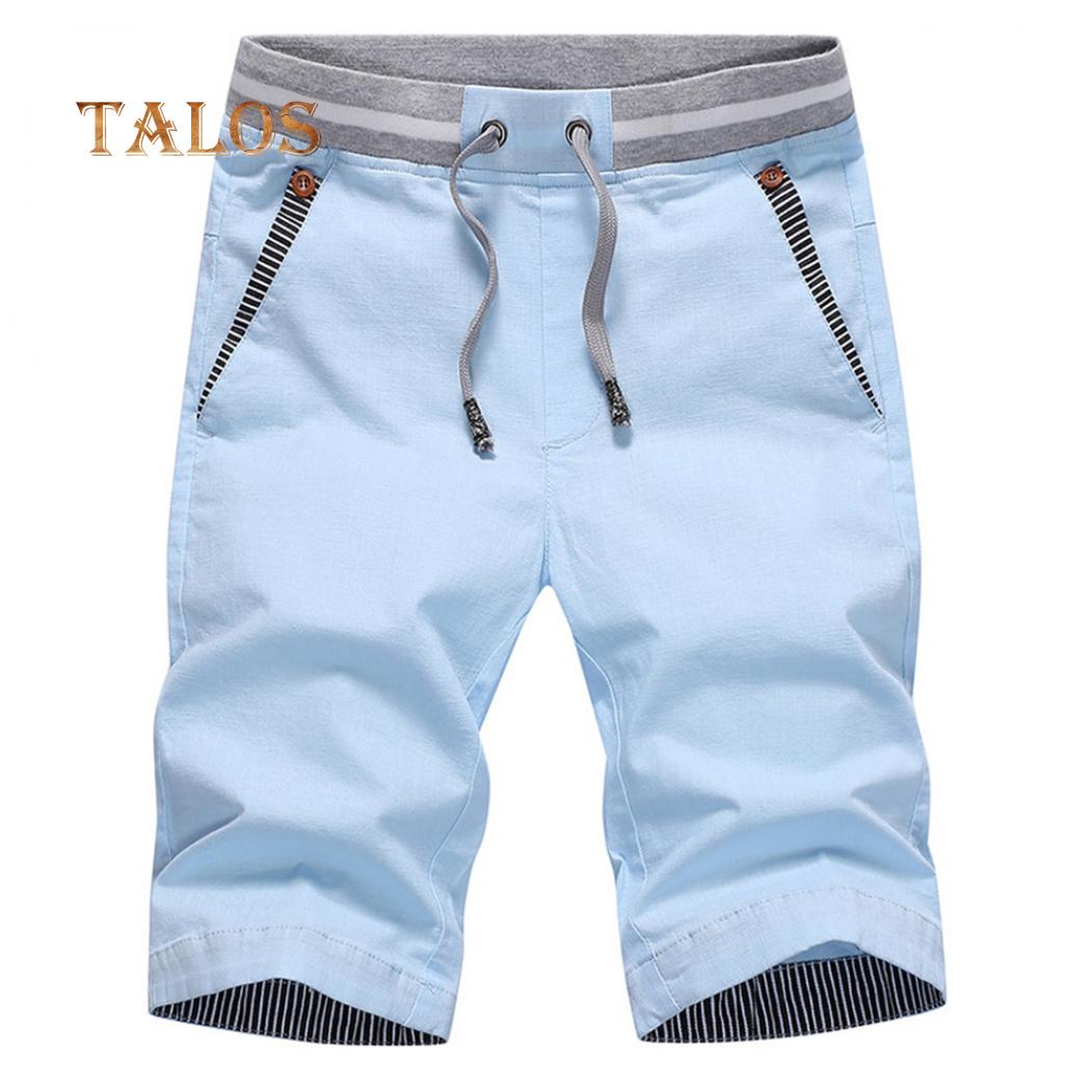 

TALOS Спортивные летние мужские шорты на резинке с завязками и карманами для пляжа и велоспорта XXL небесно-голубой
