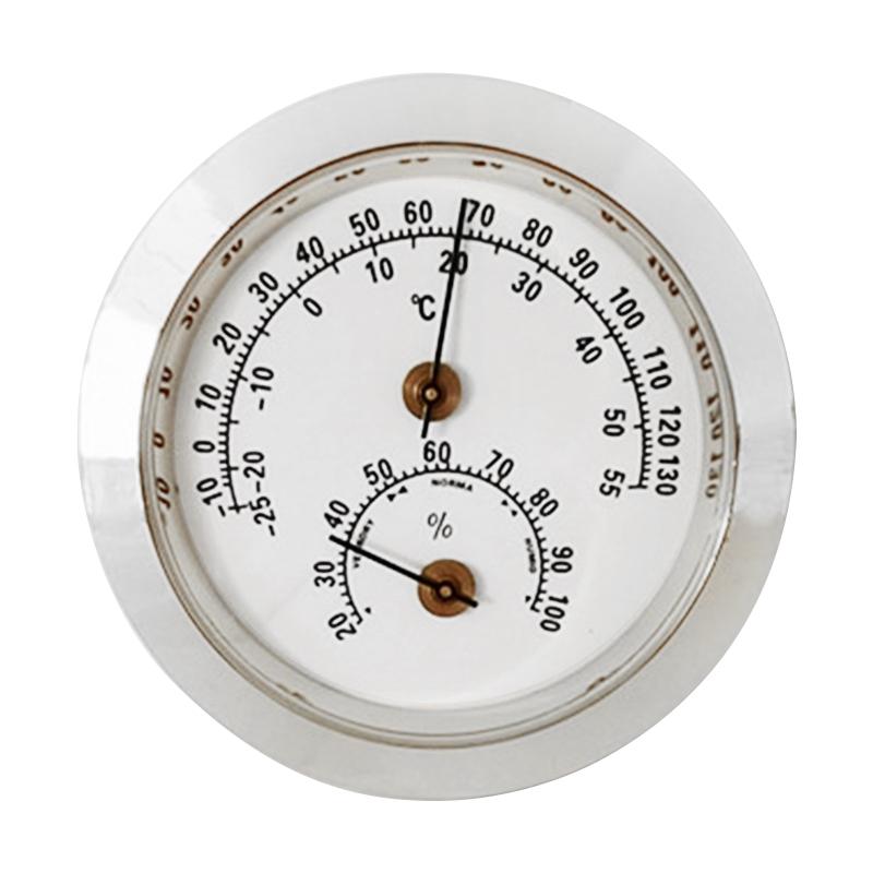 Innen-Thermometer Hygrometer Klare Zahlen Dekorative Außen-Thermometer für Terrasse Keine Batterie Benötigt 2 Zoll