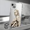Jesus Pattern Phone Case for iPhone 17 16 15 14 Plus 13 12 11 Pro Max Retro Art Design Soft Shockproof Protective Cover