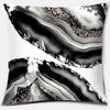 4Pcs Black & White Agate Pattern Pillowcasesuitable For Sofa Car Bedroom Decorative Cushion Cover Pillow Cover