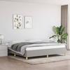 VidaXL Bed Frames Slat Base Upholstered Bed Slat Frame Double Bed Adult Bedroom Interior Light Grey 347189