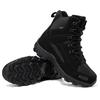 Men's Plus Size Fleece-Lined Combat High-Top Boots - Outdoor Casual Winter Hiking Shoes, 2025 Model