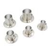 Stainless Steel Closet Rod Holder Flange Wall Mounted Pipe Bracket for 25mm Bar Heavy Duty Support for Cupboard Wardrobe Shelf