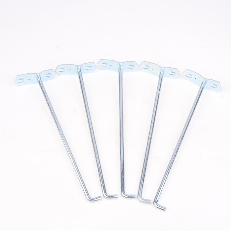 5Pcs Square Hole Board Hook Pegboard Hooks Shelf Metal Hook Garage Pegboard Hanger Wall Mount Storage Rack