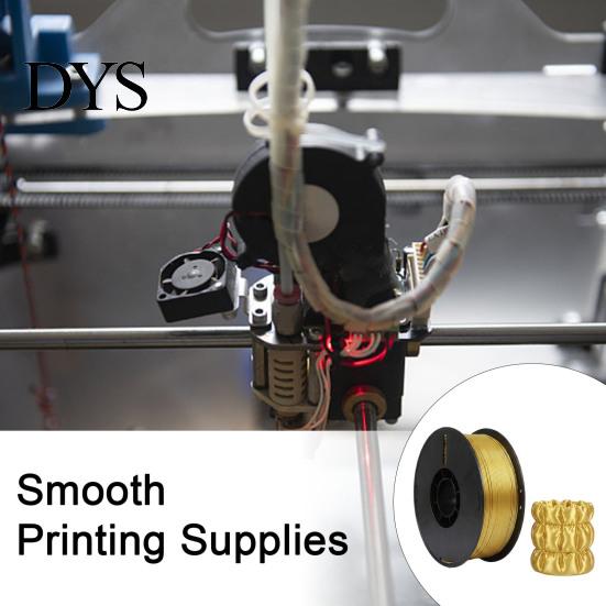 3D Printer Accessories PLA Filament, 1Kg Spool, 1.75mm, Neatly Wound Spool Filament Printing Metallic Silk Fit Most FDM Printers Accessoty