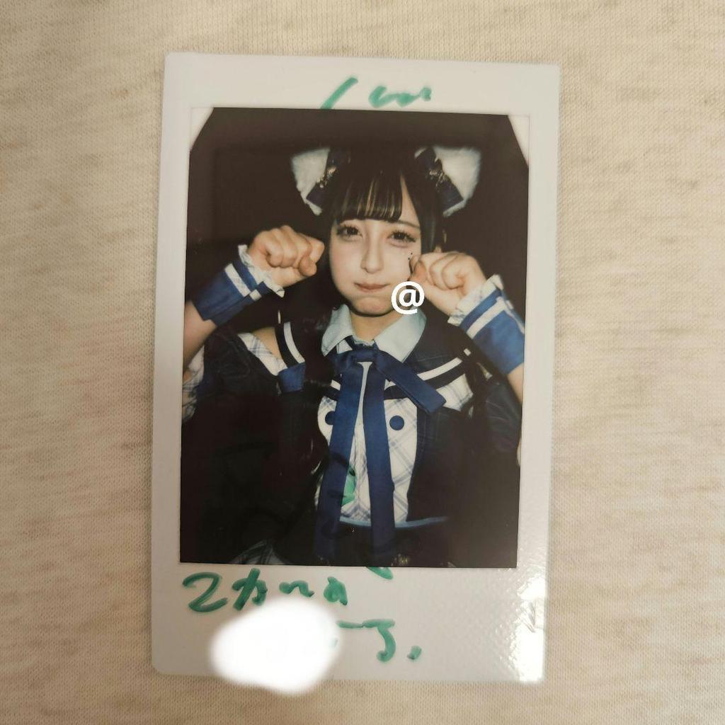 [USED] iLife! Wakaba Noa Instax Tour Costume Cat Ears Signed