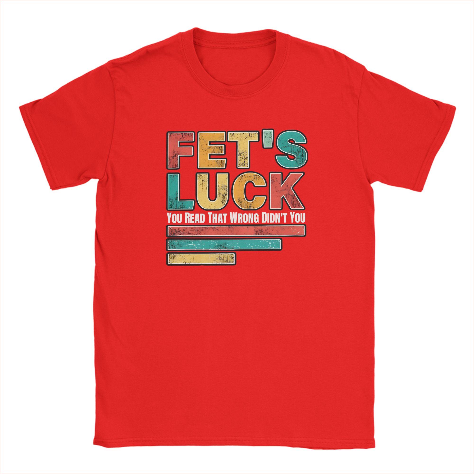

Fets Luck You Read That Wrong Unisexs Women T Shirts Novelty Tees Short Sleeve Crew Neck TShirts Cotton Printed Clothes S