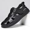 Echte Leder Sommer Sandalen für Herren Lässiger Römischer Stil Outdoor Strand Schuhe Bequeme Herren Schuhe für Frühling und Herbst