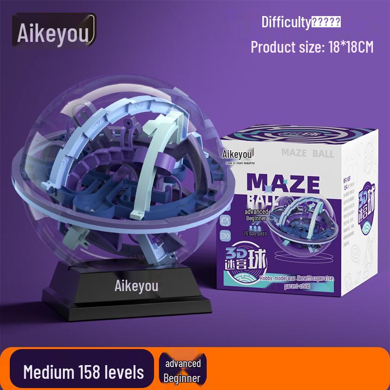 3D Children's Puzzle Maze Ball: Enhance Balance, Concentration, and Brain Power